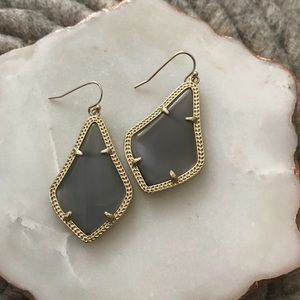 Gray Kendra Scott Earrings (smaller size)